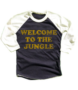 Rowdy Sprout WELCOME TO THE JUNGLE RAGLAN TEE