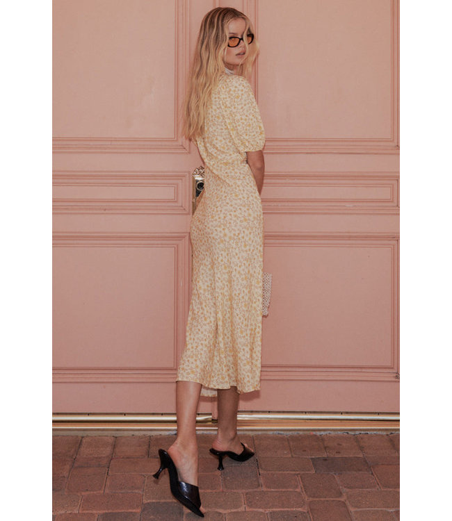 SPELL DESIGNS MOSSY BIAS-CUT MIDI DRESS