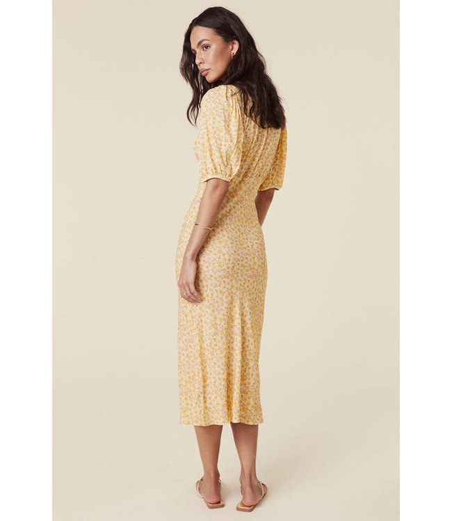 SPELL DESIGNS MOSSY BIAS-CUT MIDI DRESS