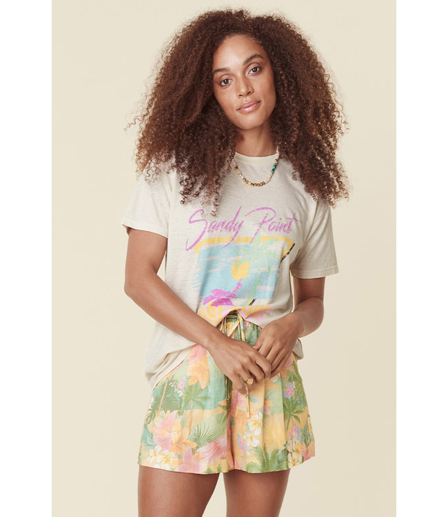 SPELL DESIGNS HIBISCUS LANE BIKER TEE