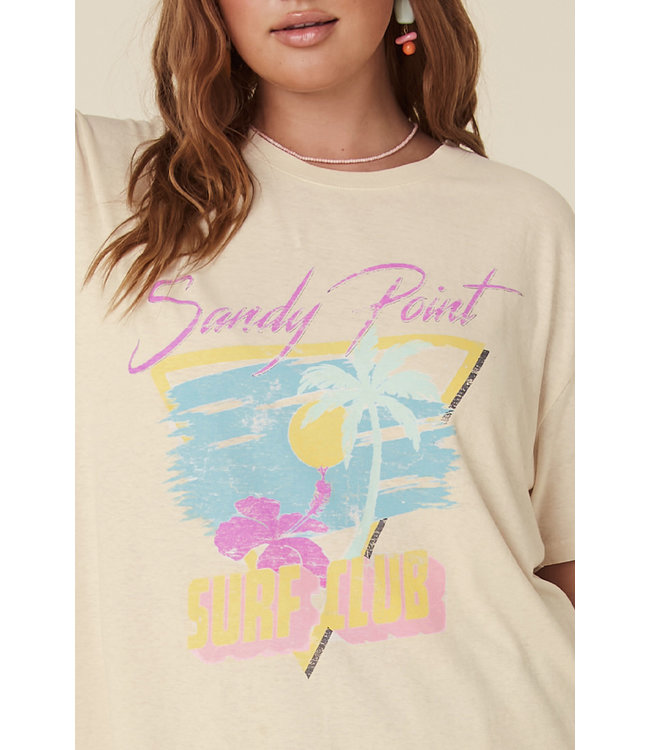 SPELL DESIGNS HIBISCUS LANE BIKER TEE