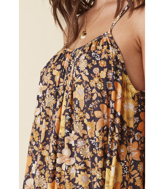 SPELL DESIGNS HIBISCUS LANE STRAPPY MAXI