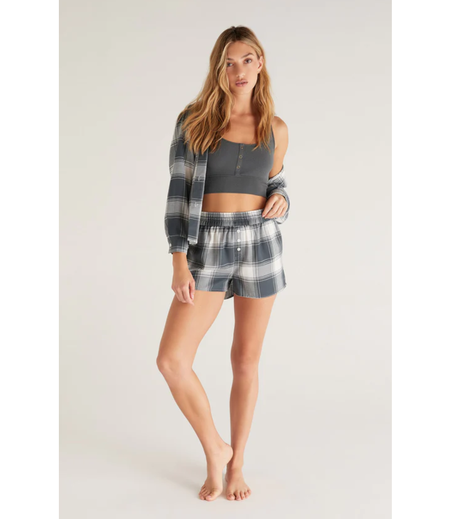 Z SUPPLY CO ED PLAID BOXER