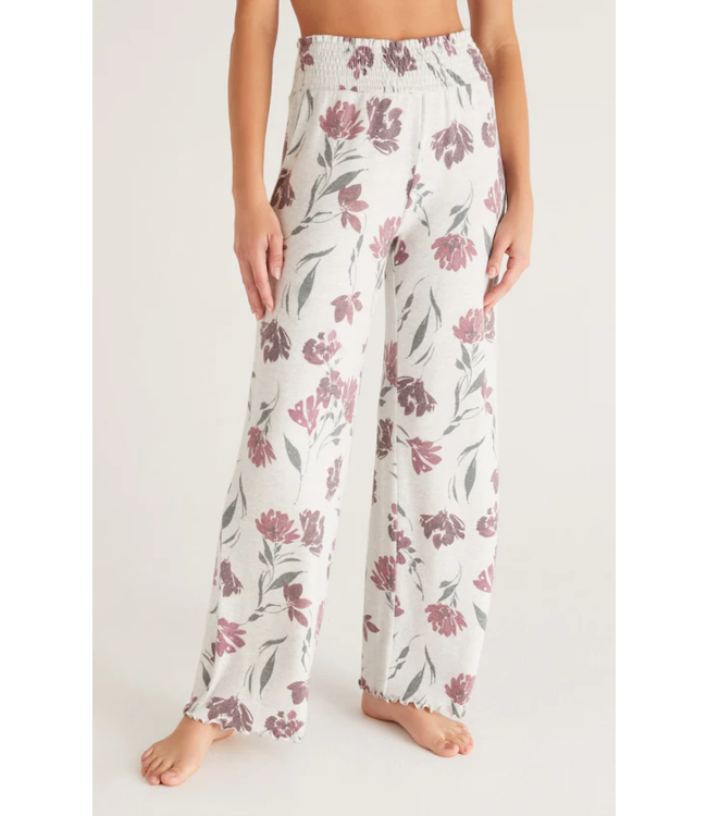 Z SUPPLY DAWN SMOCKED FLORAL PANT