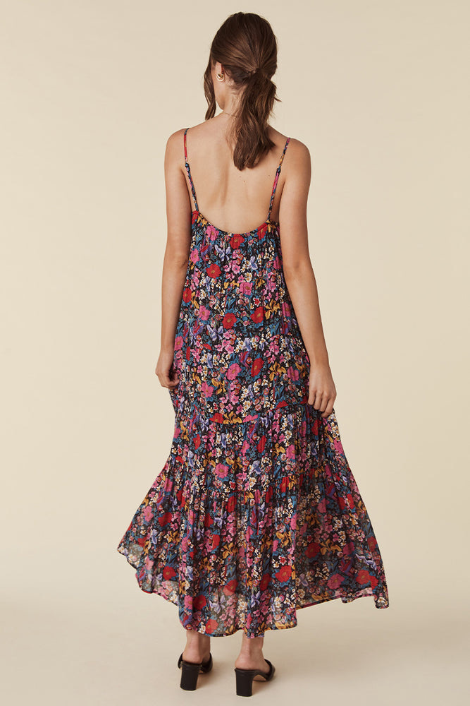 chinese dress ladies Annva USA Floral Maxi Dress Large