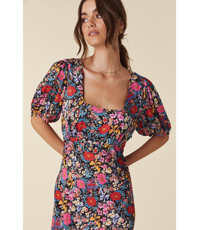 SPELL DESIGNS LAST DRINKS BIAS MIDI DRESS