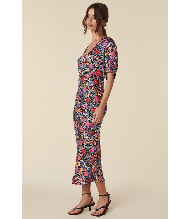 SPELL DESIGNS LAST DRINKS BIAS MIDI DRESS