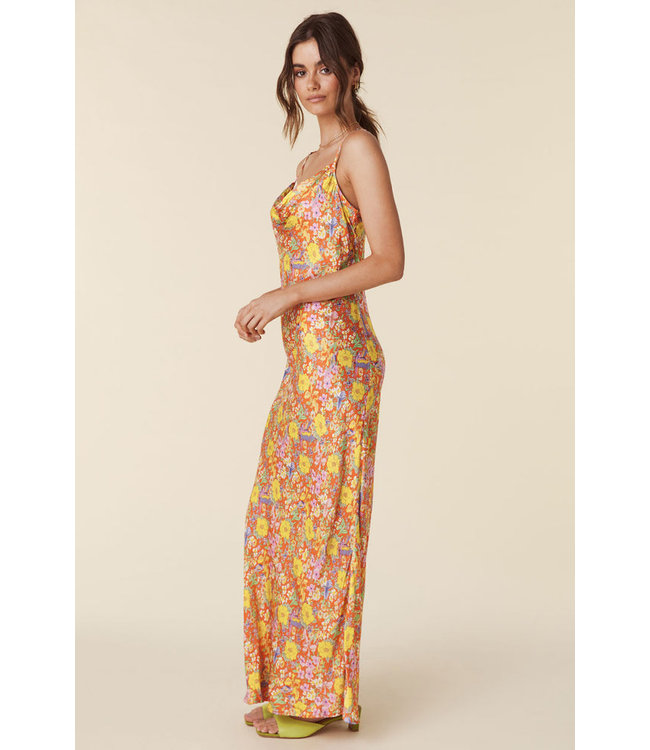 SPELL DESIGNS LAST DRINKS BIAS STRAPPY MAXI DRESS