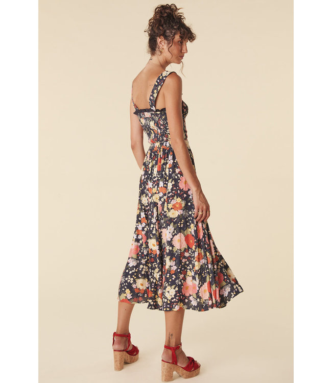 SPELL DESIGNS SANGRIA MIDI SKIRT