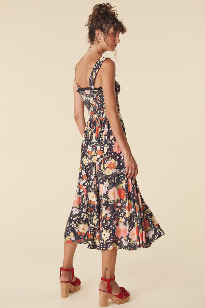 MEGMIURA メグミウラ GLEN CHECK CORSET SKIRT Midi Skirt In Grisaille With Lace Detail | Blumarine