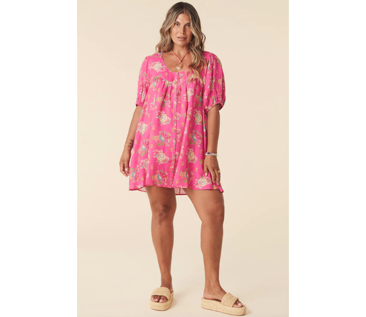 SPELL DESIGNS SOLSTICE LINEN TUNIC DRESS