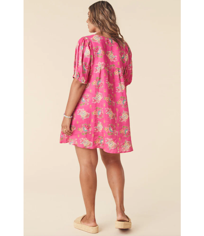 SPELL DESIGNS SOLSTICE LINEN TUNIC DRESS