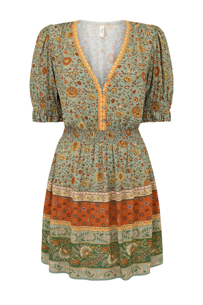 knee length dresses for ladies Arnhem Oria Strappy Midi Dress Rust  Indi Tribe Collective