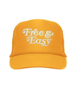 FREE AND EASY FREE & EASY EMBROIDERED TRUCKER
