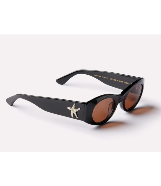 EPOKHE SUEDE BLACK POLISHED / BRONZE AMBER