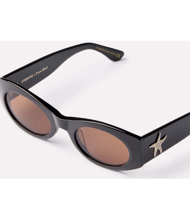 EPOKHE SUEDE BLACK POLISHED / BRONZE AMBER