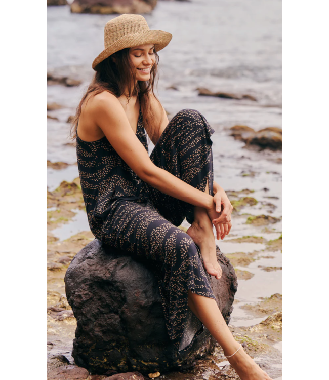 Z SUPPLY WILD DOT FLARED JUMPSUIT