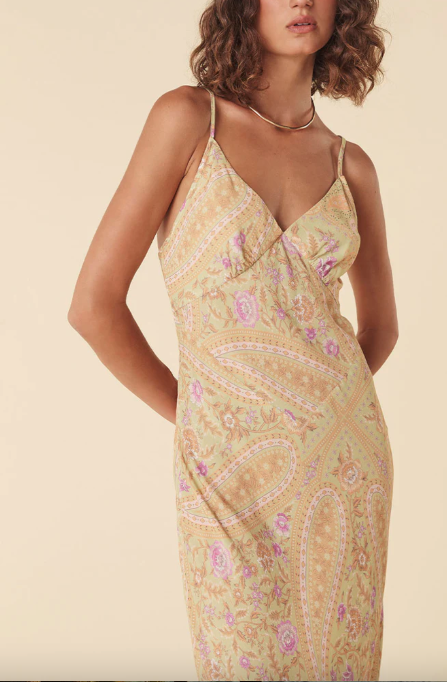 BELLADONNA BIAS STRAPPY MIDI - The Fort