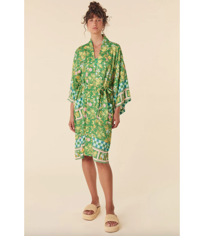 SPELL DESIGNS FLORA MIDI ROBE