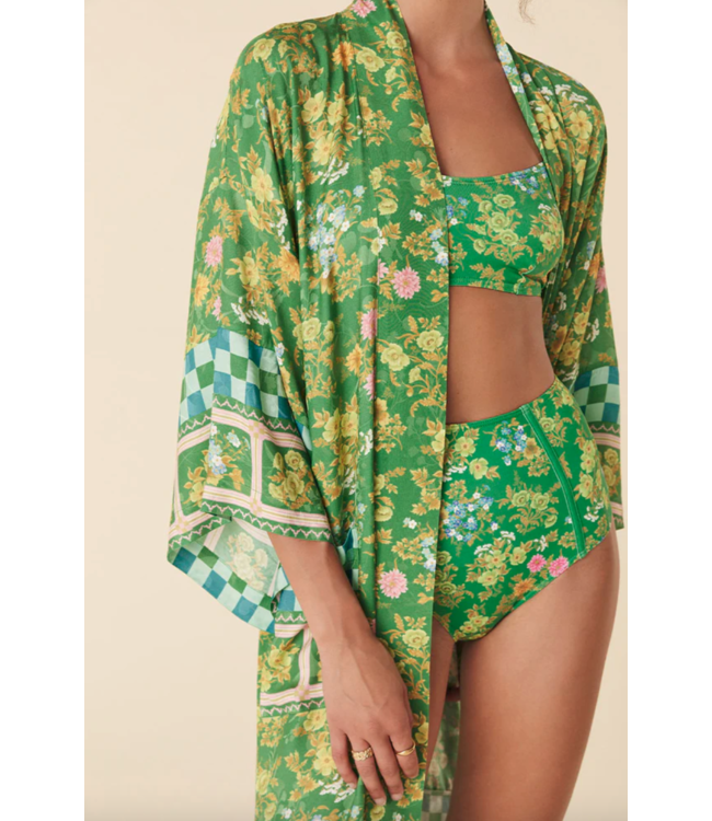 SPELL DESIGNS FLORA MIDI ROBE