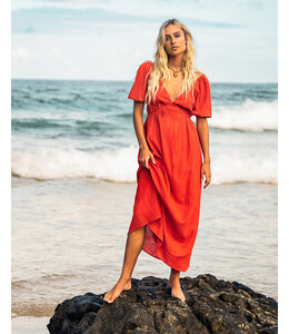 Billabong Love Fade Maxi Dress Red