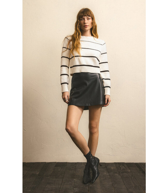 Z SUPPLY CIERA LEATHER SKIRT