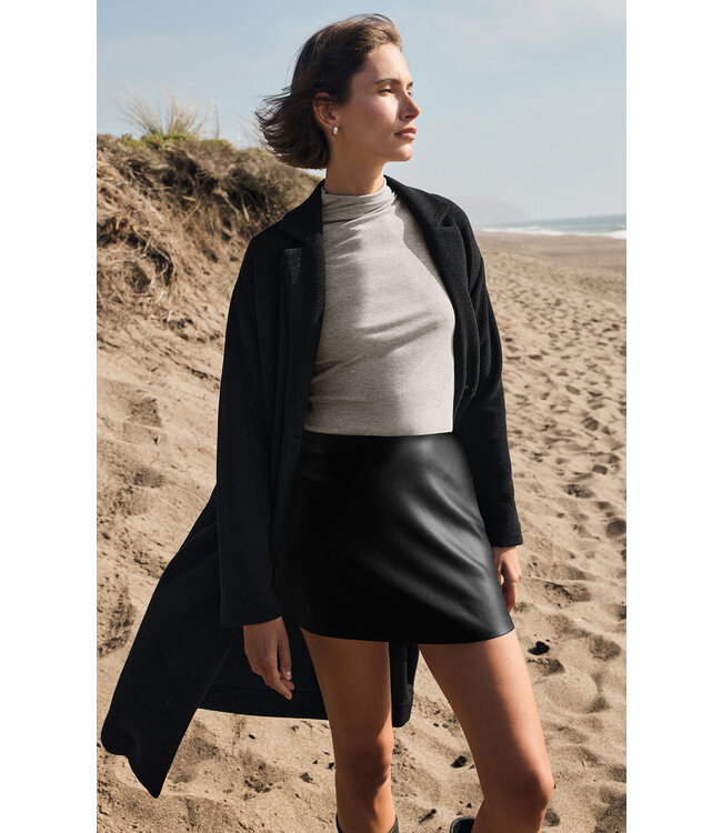 Z SUPPLY CIERA LEATHER SKIRT