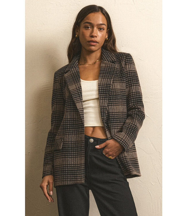 Z SUPPLY KINGSTON RELAXED PLAID BLAZER