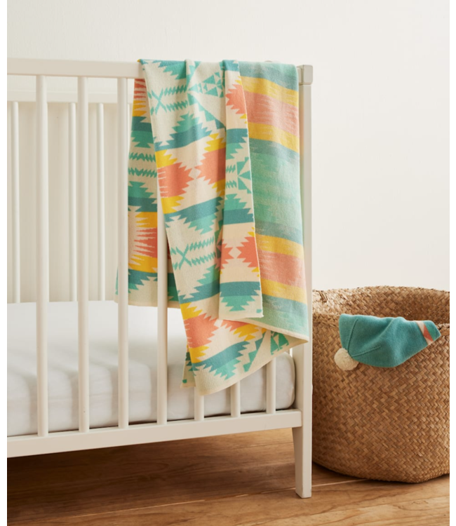 PENDLETON OC BABY KNIT BLANKET W/ BEANIE