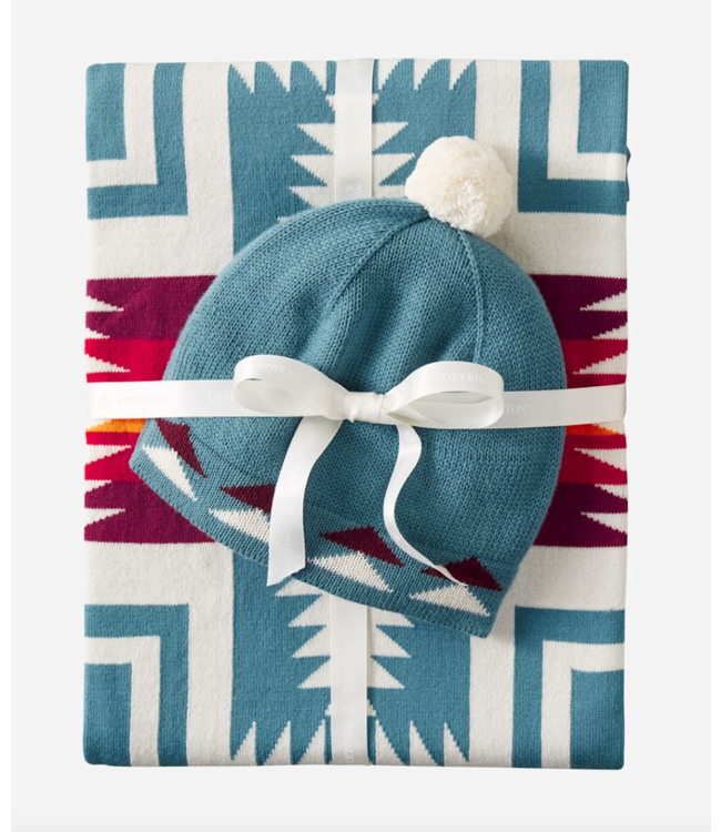 PENDLETON OC BABY KNIT BLANKET W/ BEANIE