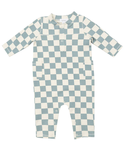 ANGEL DEAR FRENCH TERRY CHECKER UNI ROMPER