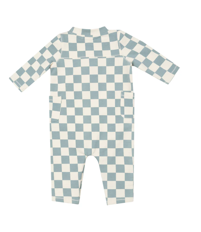 ANGEL DEAR FRENCH TERRY CHECKER UNI ROMPER