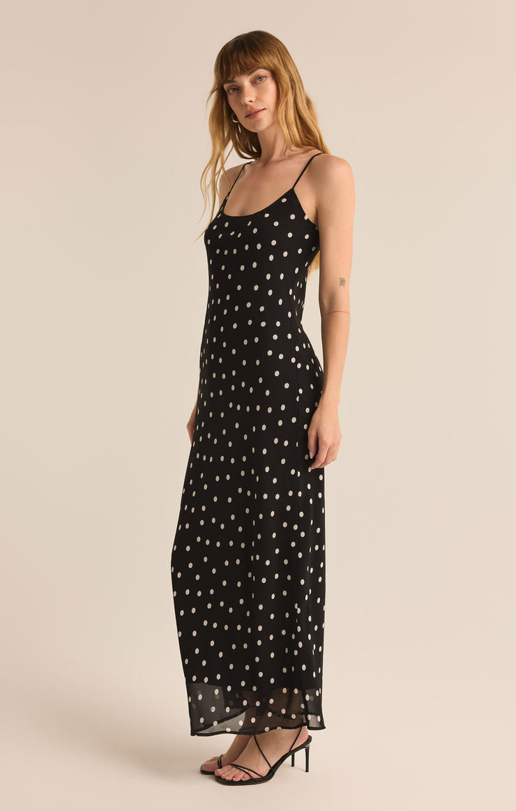【ぽ】flocky dot dress CECILY POLKA DOT SLIP DRESS - The Fort