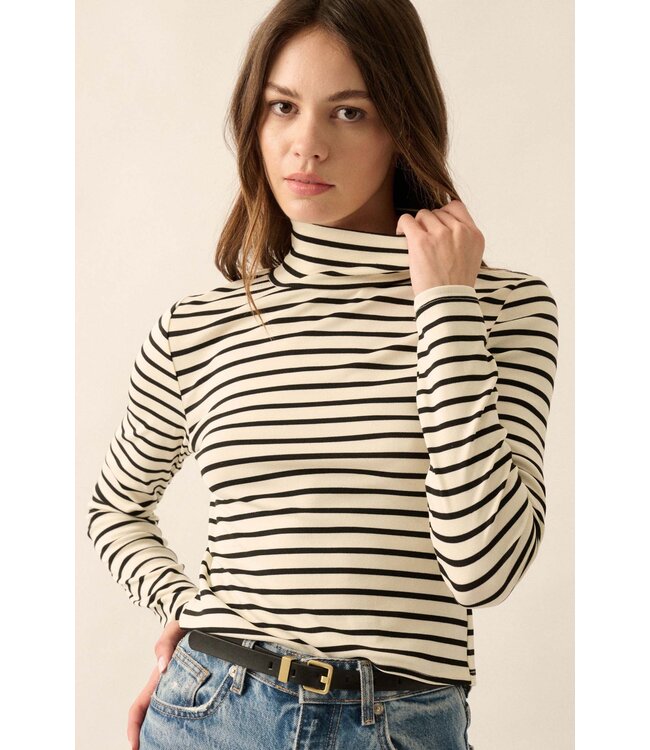 PROMESA ELAINE STRIPPED L/S TOP