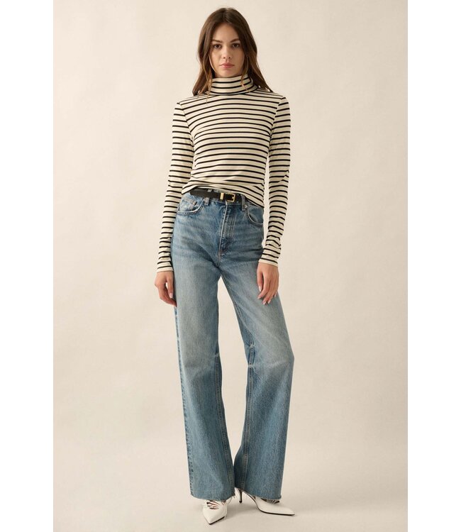 PROMESA ELAINE STRIPPED L/S TOP