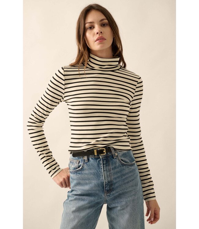 PROMESA ELAINE STRIPPED L/S TOP