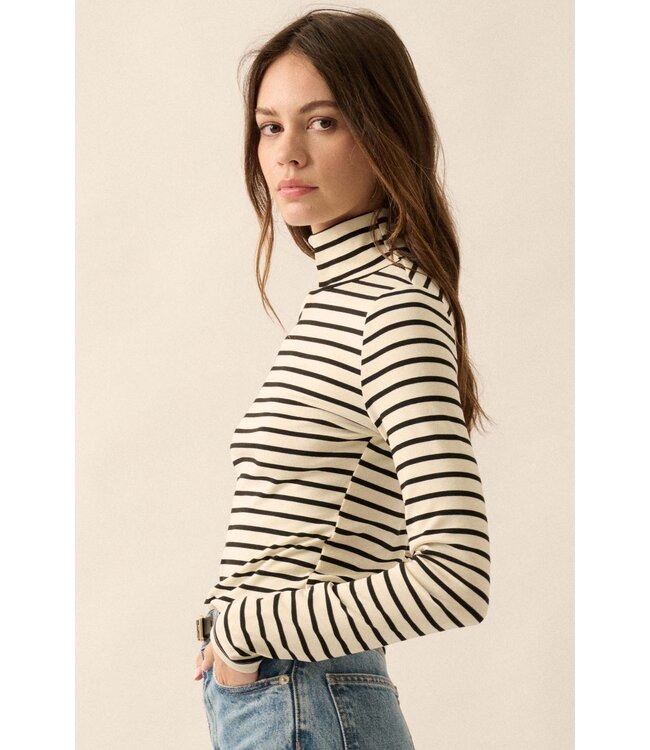 PROMESA ELAINE STRIPPED L/S TOP