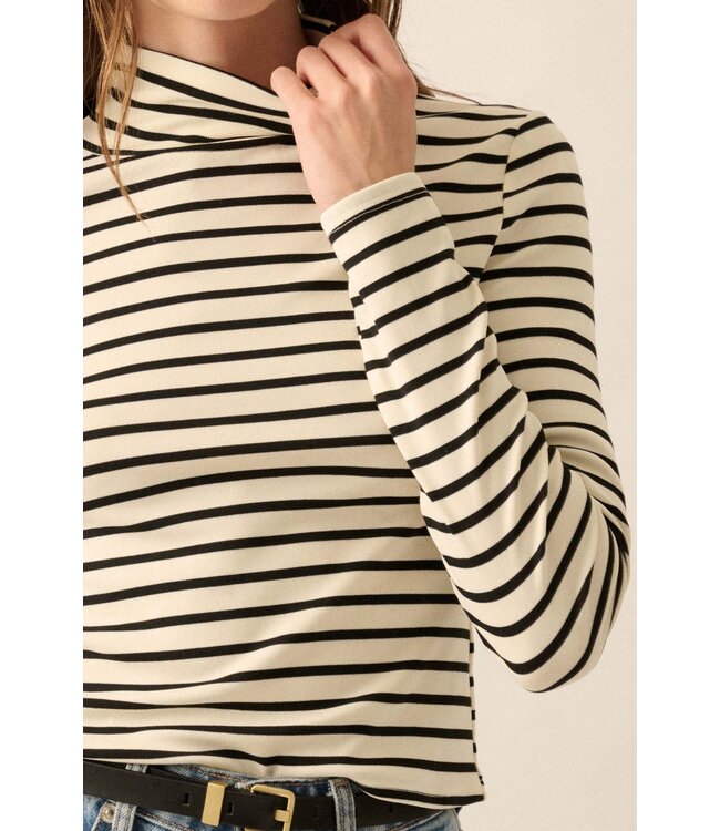 PROMESA ELAINE STRIPPED L/S TOP