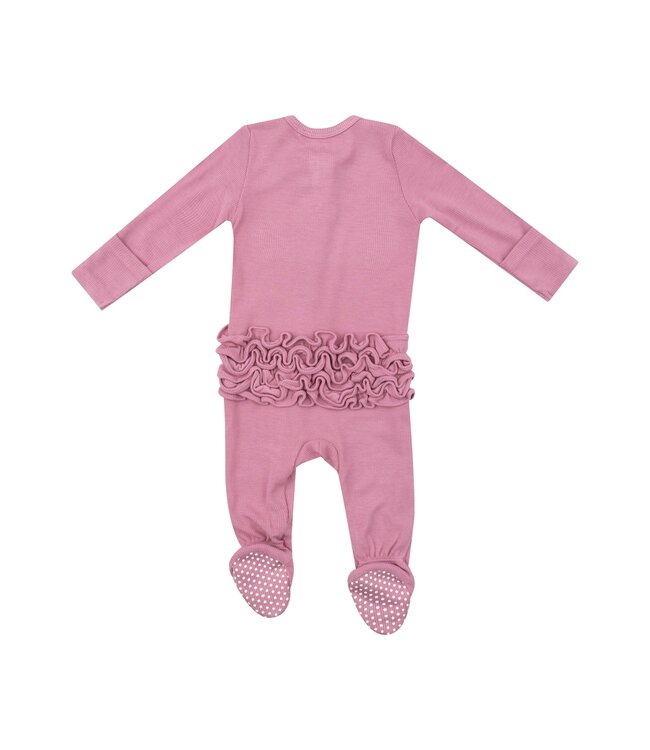 ANGEL DEAR 2 WAY ZIPPER RUFFLE BACK FOOTIE