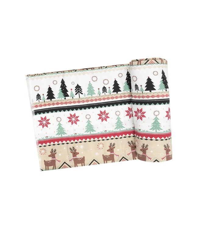 ANGEL DEAR REINDEER FAIR ISLE SWADDLE