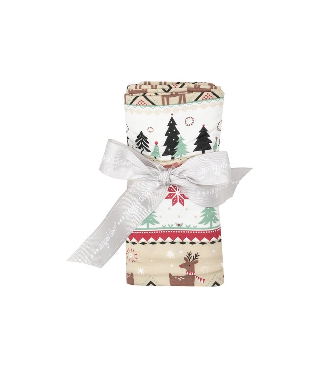 ANGEL DEAR REINDEER FAIR ISLE SWADDLE