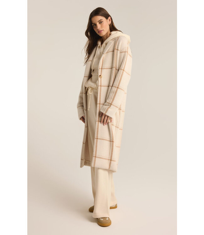 Z SUPPLY MASON WINDOWPANE COAT