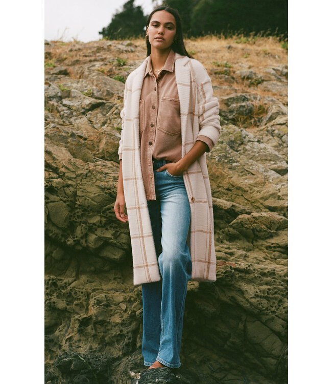 Z SUPPLY MASON WINDOWPANE COAT