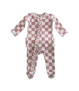 SIIX COLLECTION ORGANIC FRILL ZIP FOOTIE