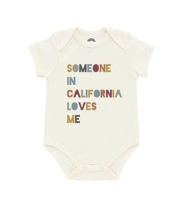EMERSON AND FRIENDS SOMEONE IN CA LOVES ME ONESIE