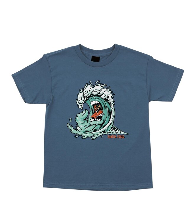 Santa Cruz SCREAMING WAVE FRONT YOUTH T SHIRT