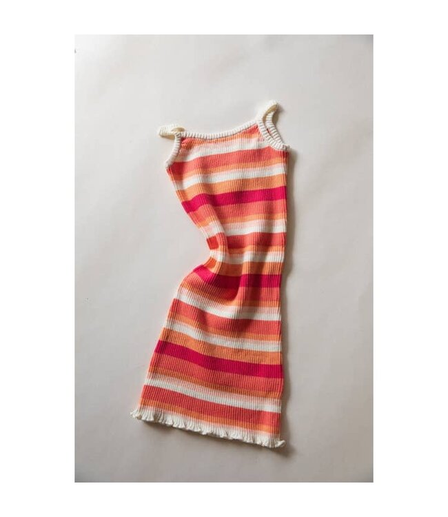 RAISED BY WATER RIBBED KNIT DRESS