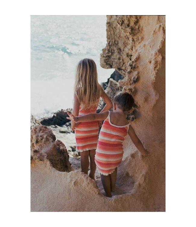 RAISED BY WATER RIBBED KNIT DRESS