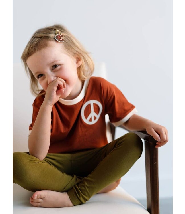 POLISHED PRINTS PEACE RINGER