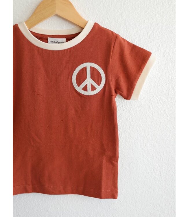 POLISHED PRINTS PEACE RINGER